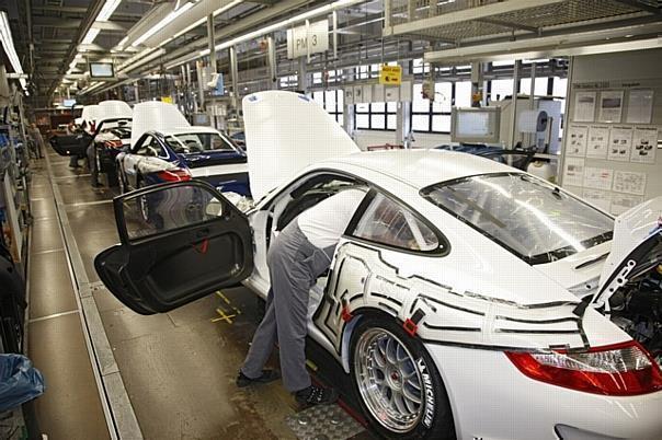 Production Porsche GT3 Cup in Stuttgart-Zuffenhausen 